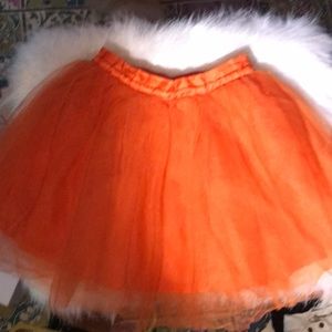 Janine and Jack Orange tulle skirt